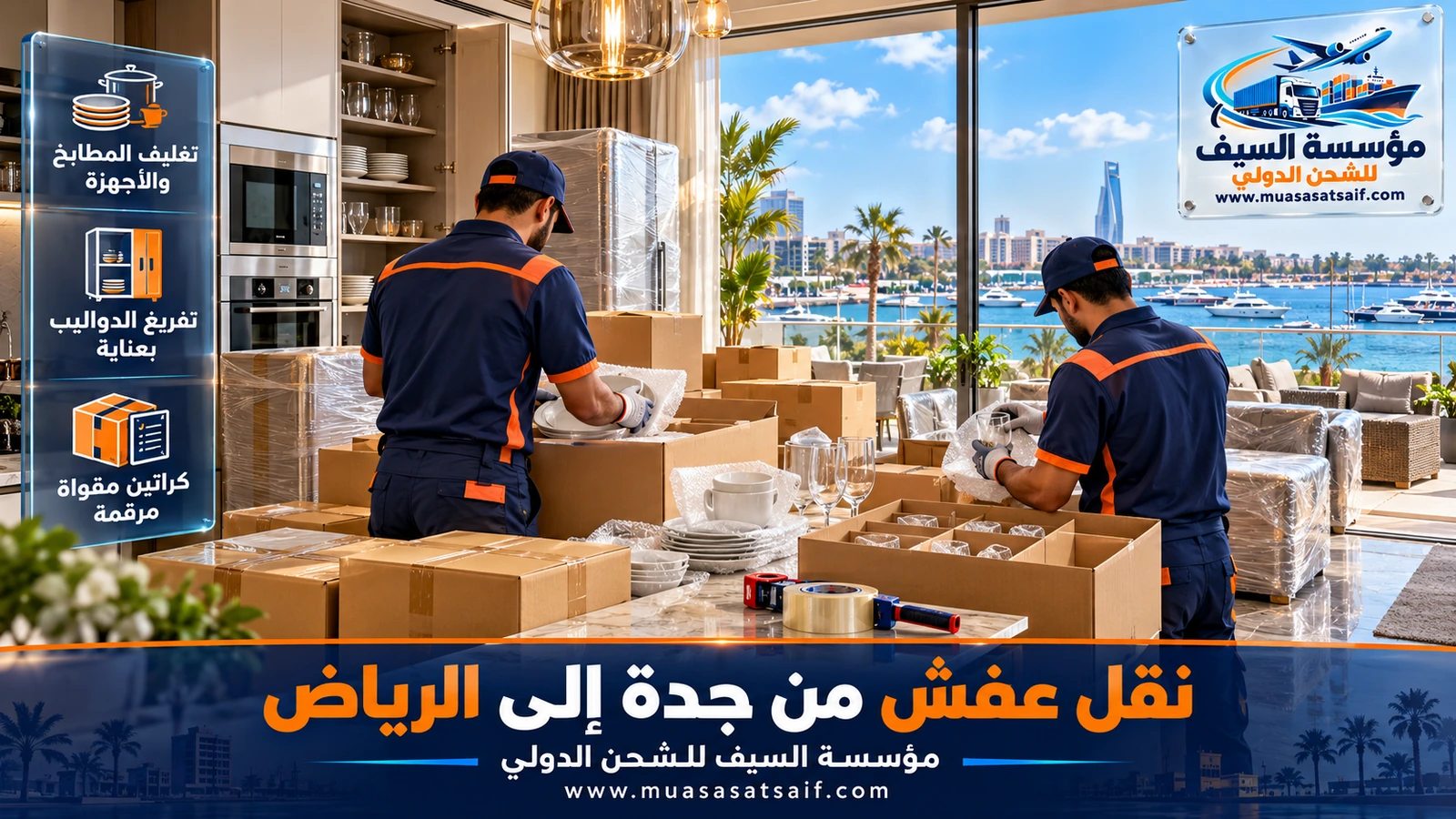 تغليف غرفة نوم بالبطانيات والنايلون قبل نقل العفش من جدة الى الرياض
