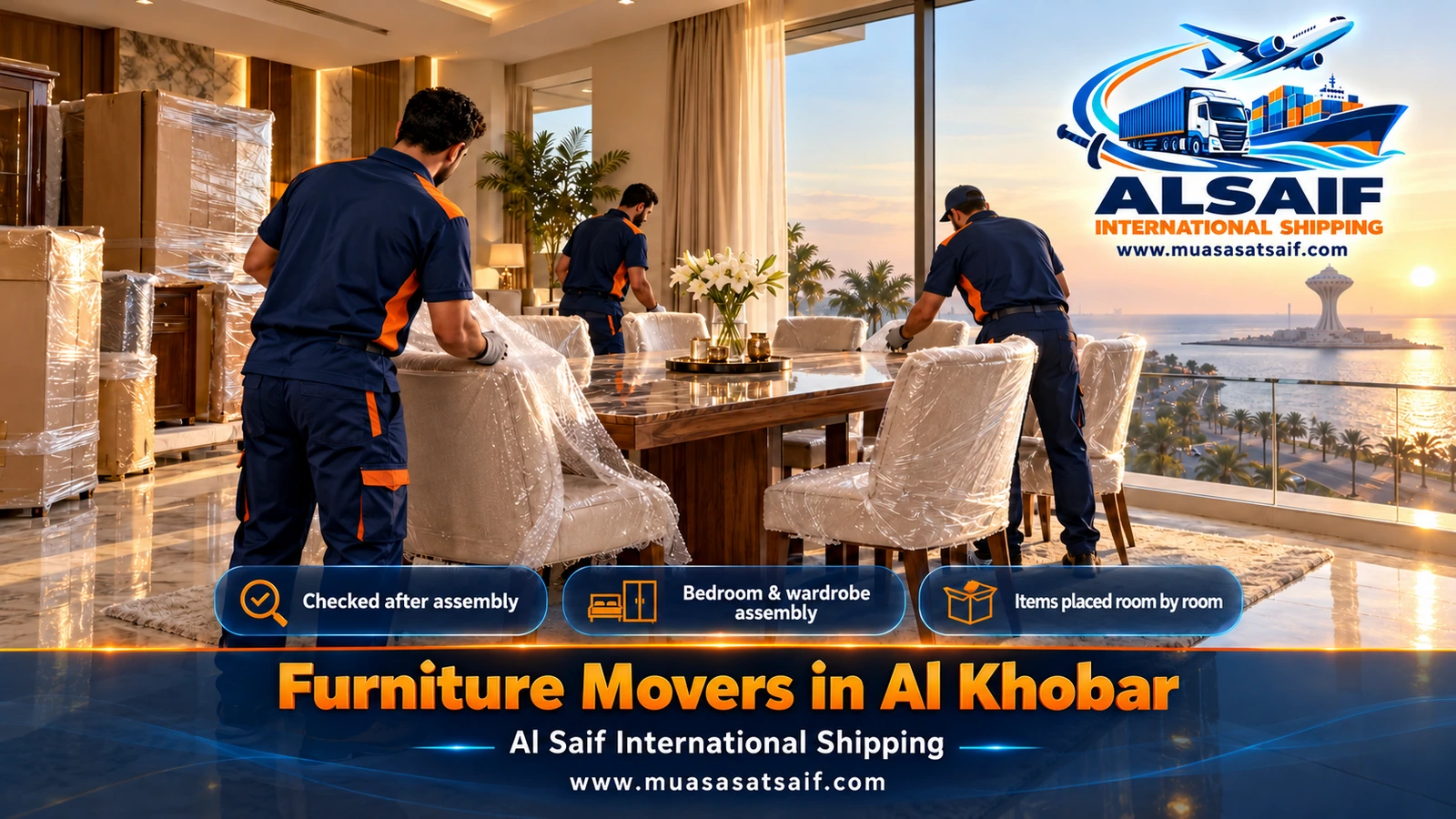 Reassembling a bedroom in a compound villa after a move in Al Khobar