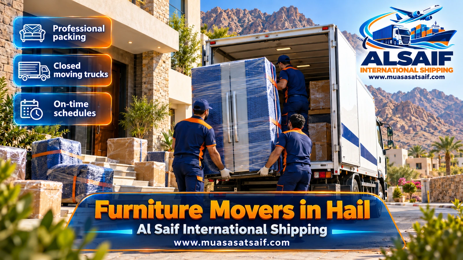 Furniture Movers in Hail | Dust- and Rain-Safe Packing with Dismantling and Assembly in Every District