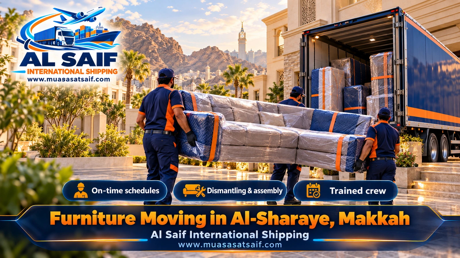 Furniture Moving in Al Sharaye, Makkah | Villa & Duplex Assembly and Dust-Proof Packing in East Makkah