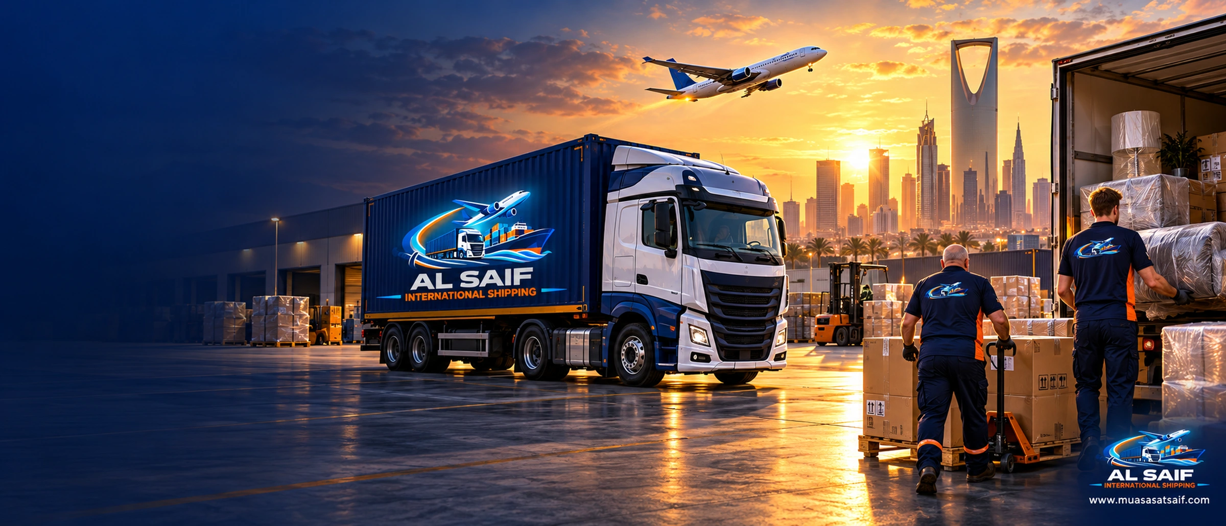 Al Saif International Shipping — road, sea and air freight from Saudi Arabia