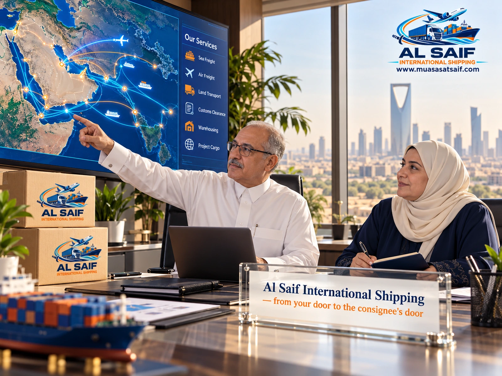 Al Saif International Shipping operations team
