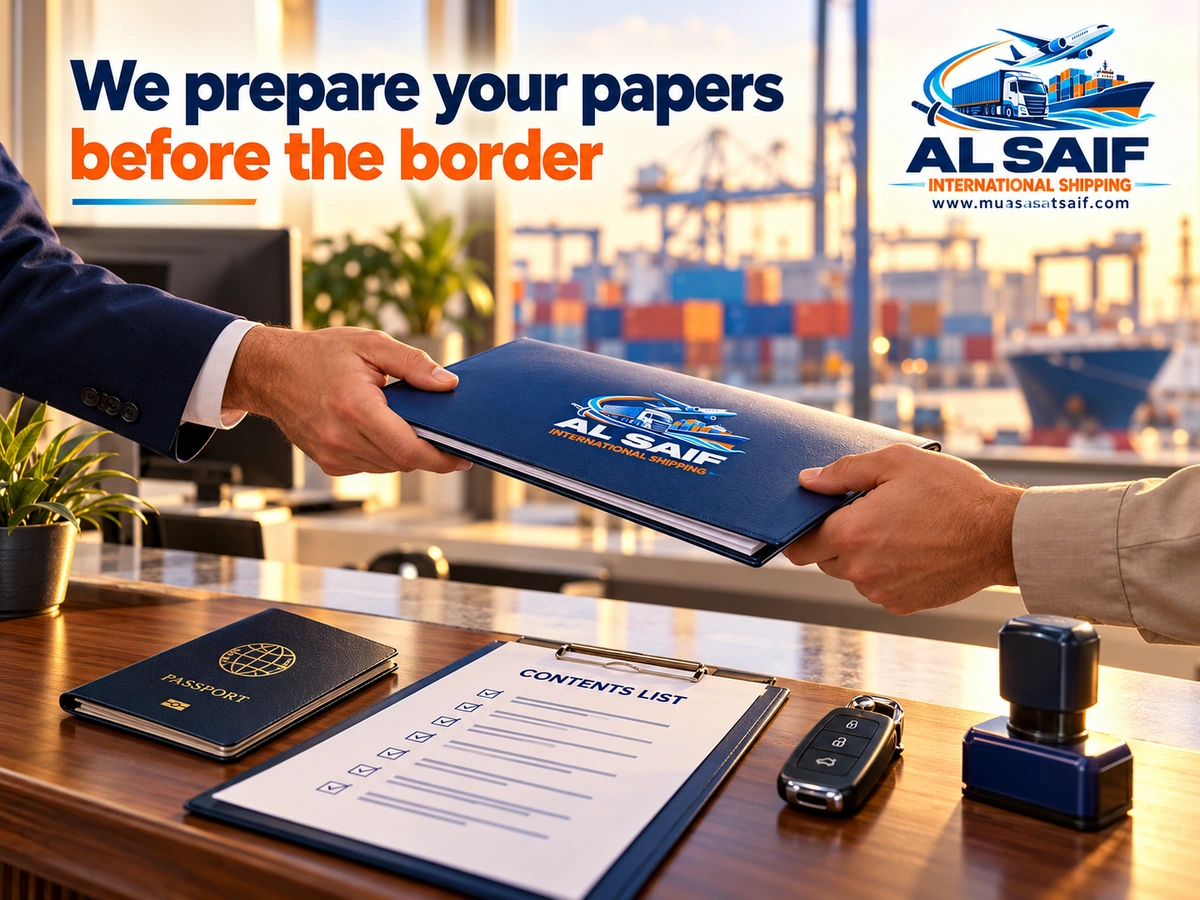 Preparing shipping documents — Al Saif