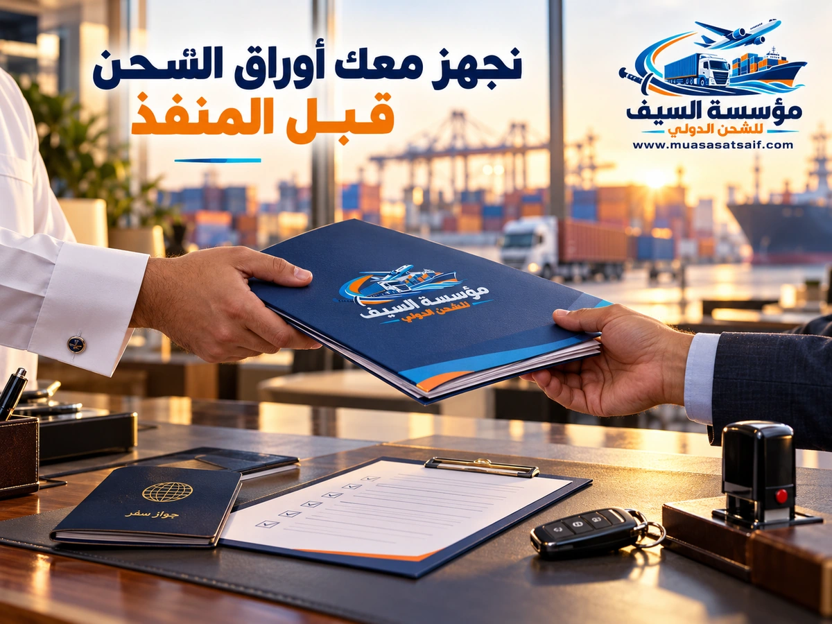 تجهيز مستندات الشحن — مؤسسة السيف