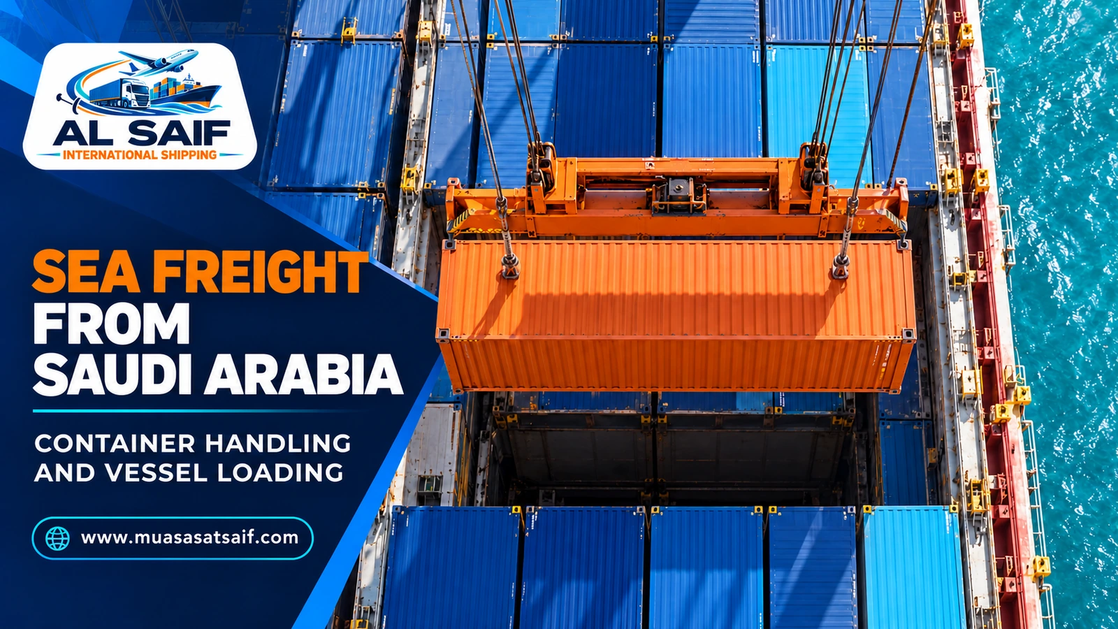 Handling 20 ft and 40 ft containers at a Saudi port — Al Saif