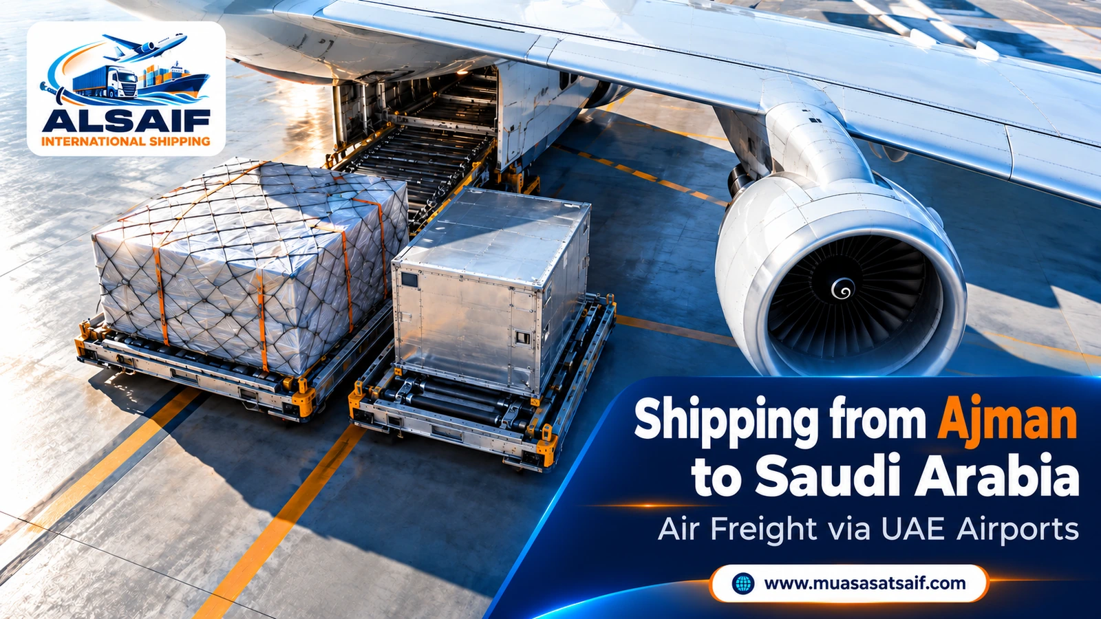 Air freight from Ajman to Saudi airports — Al Saif