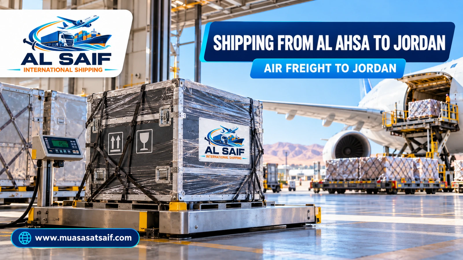 Air freight from Al Ahsa to Queen Alia International Airport — Al Saif