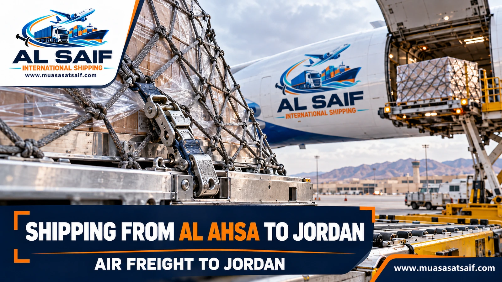 Urgent air freight from Al Ahsa to Queen Alia International Airport — Al Saif