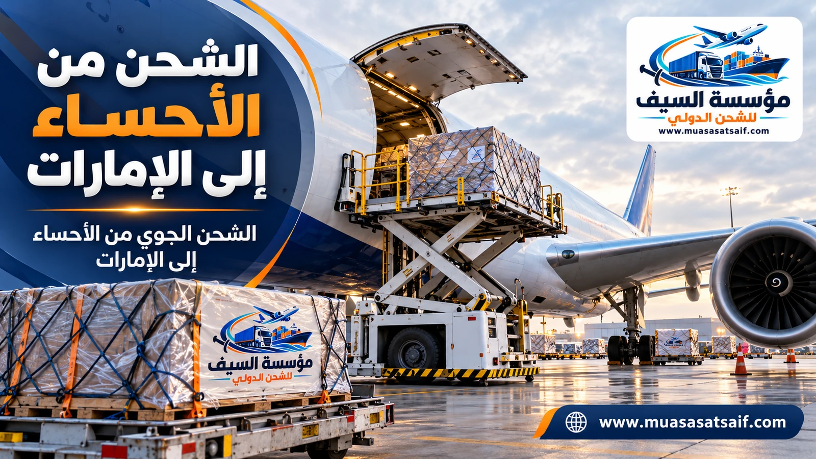 الشحن الجوي من الأحساء إلى الإمارات — مؤسسة السيف