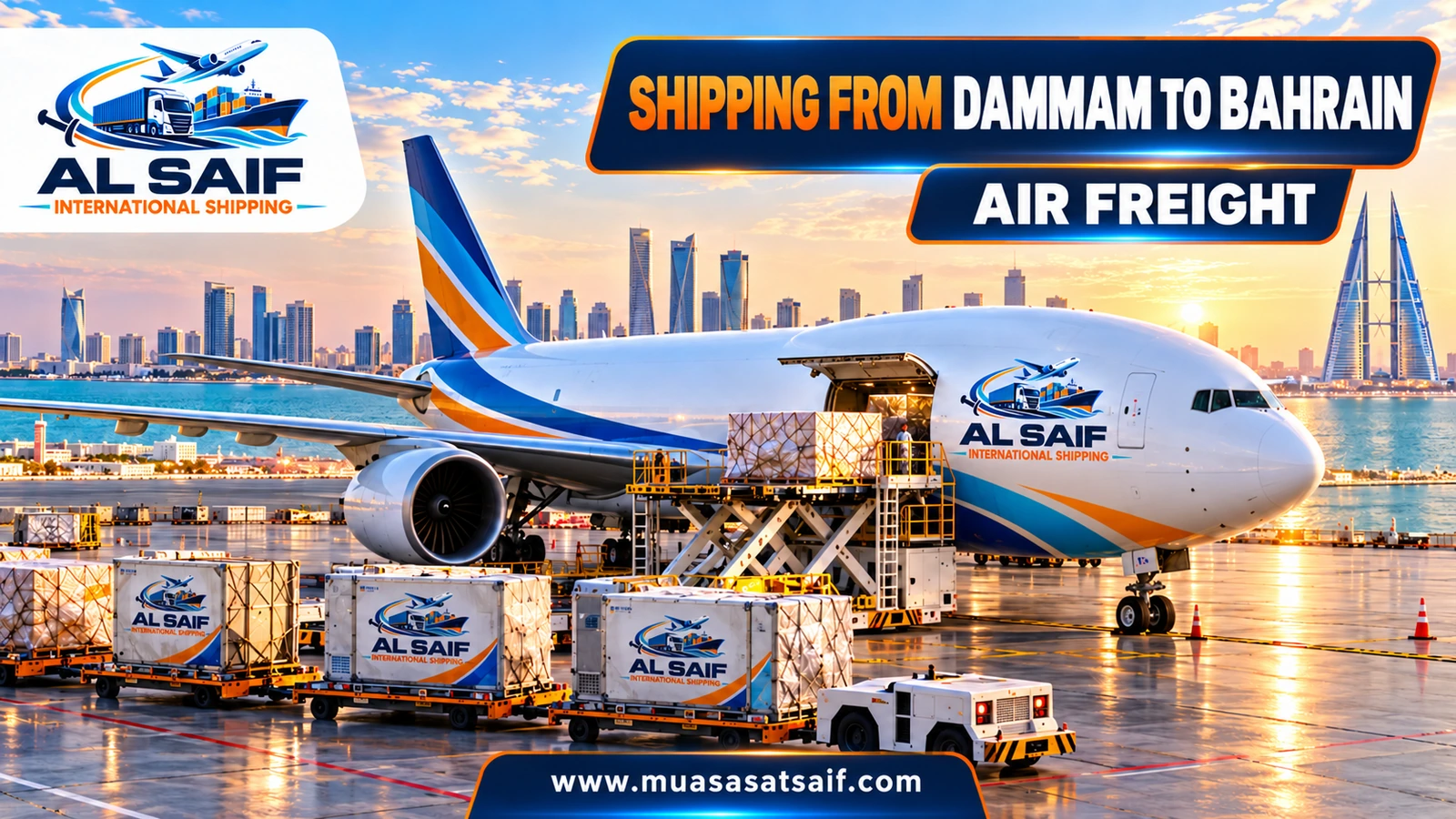 Air freight from Dammam to Bahrain International Airport — Al Saif