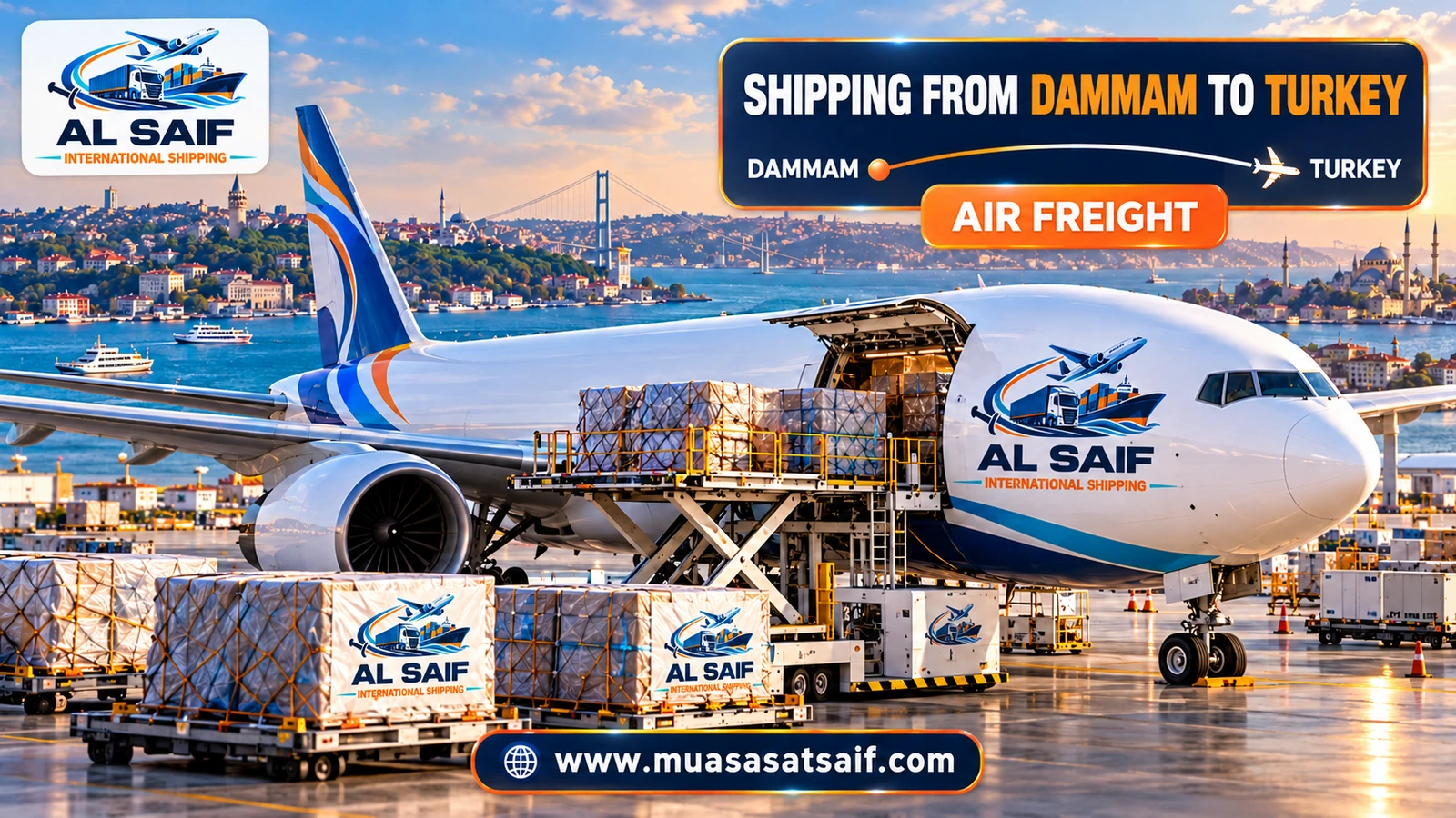 Air freight from Dammam to Istanbul Airport — Al Saif