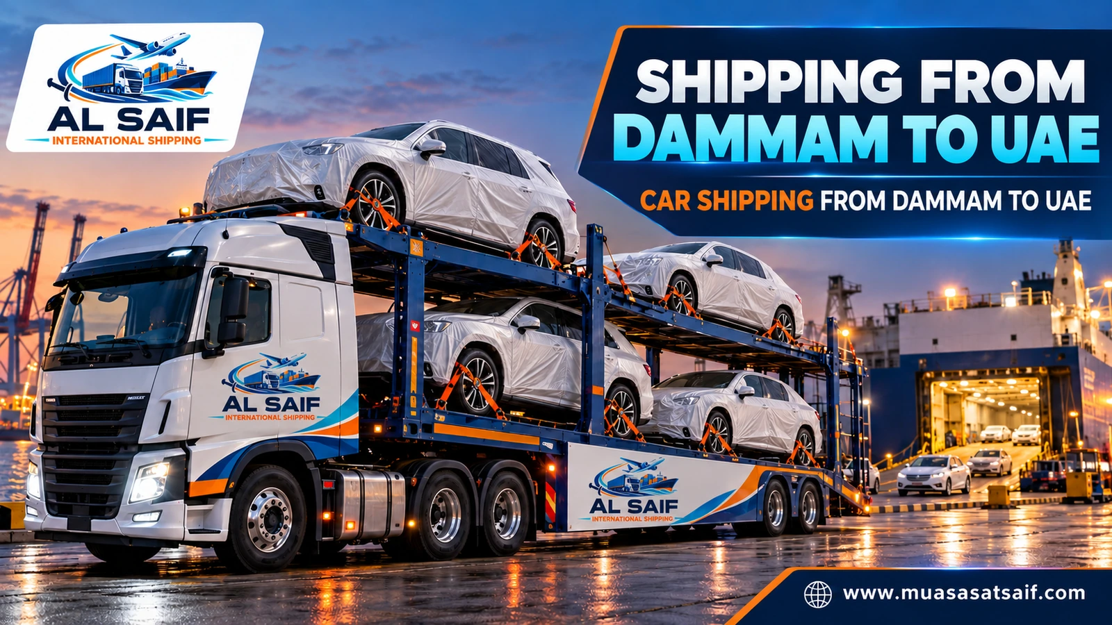 Car shipping from Dammam to the UAE — Al Saif