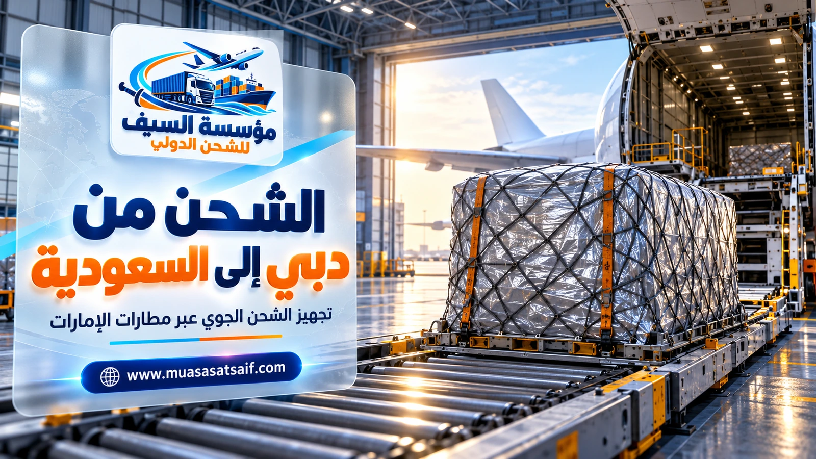 الشحن الجوي من دبي إلى مطارات السعودية — مؤسسة السيف