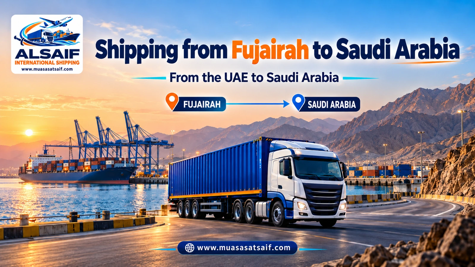 Shipping Company from Fujairah to Saudi Arabia | East Coast Home Moving and Car Shipping to Riyadh and Dammam