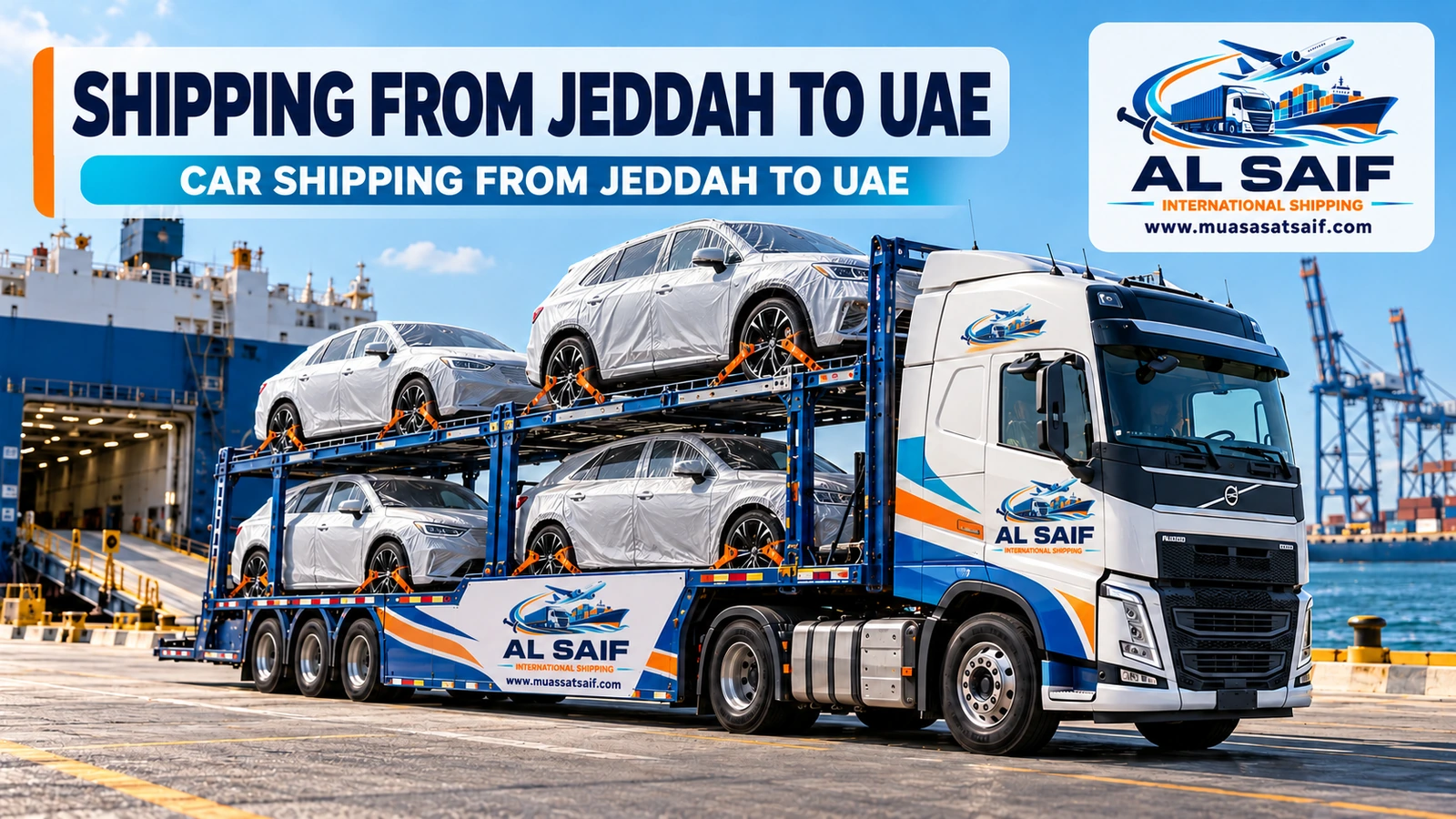 Car shipping from Jeddah to the UAE — Al Saif