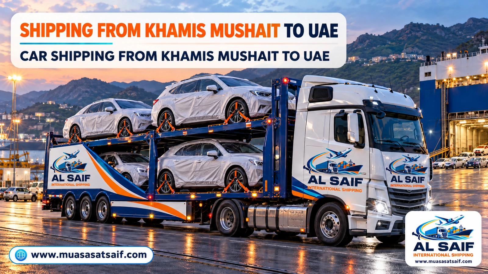 Car shipping from Khamis Mushait to the UAE — Al Saif