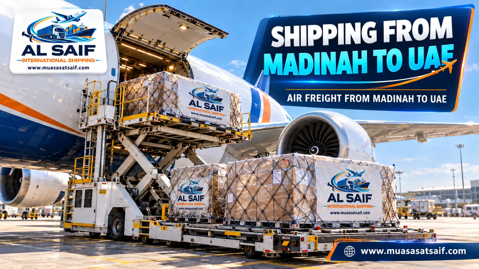 Air freight from Madinah to the UAE — Al Saif