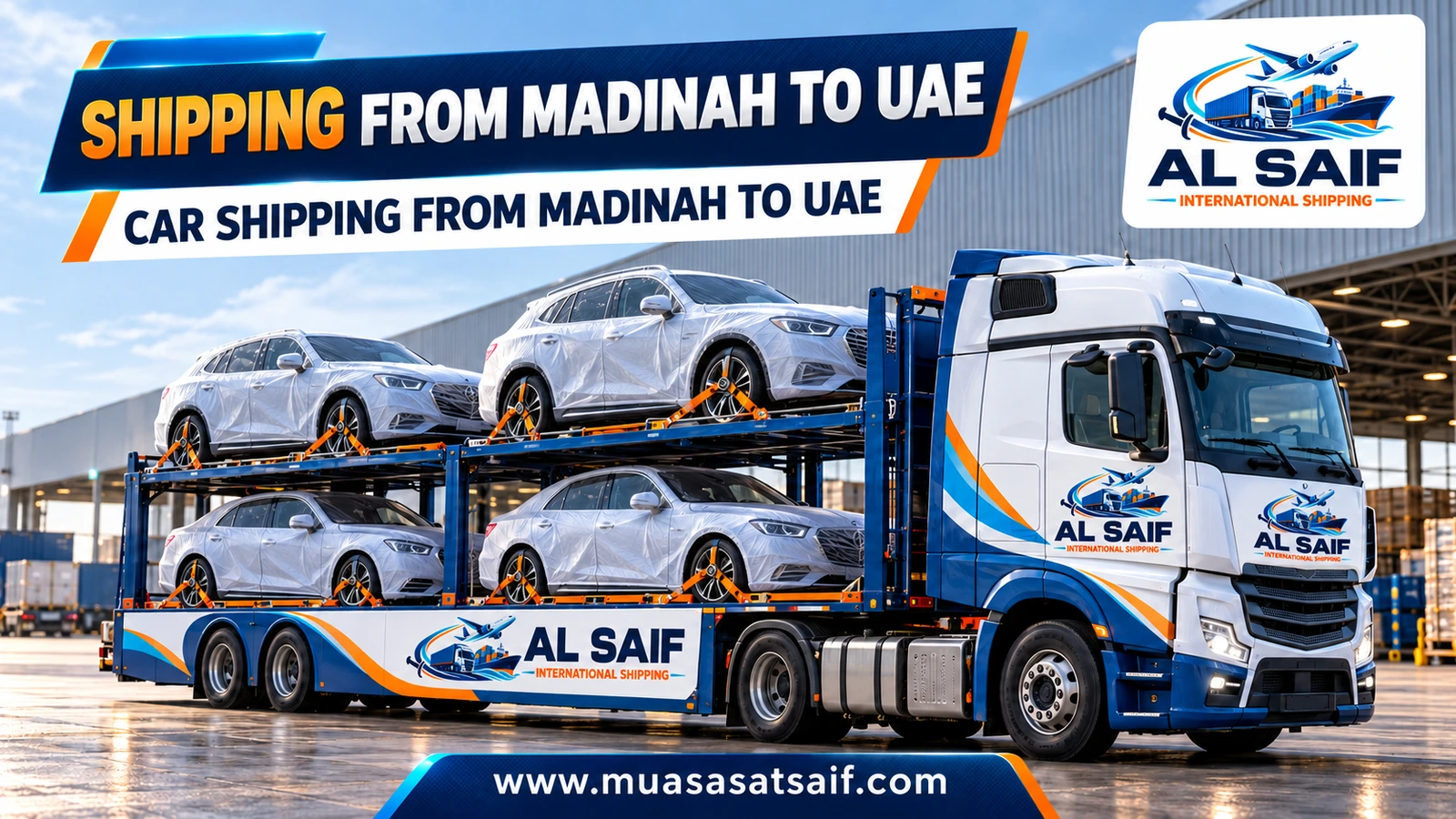 Car shipping from Madinah to the UAE — Al Saif