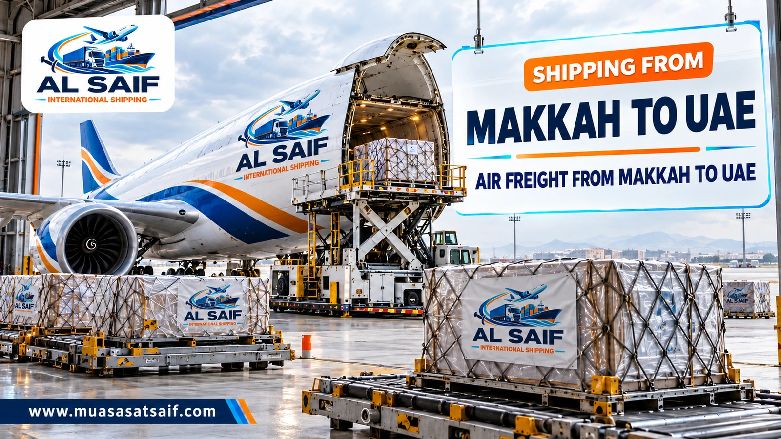 Air freight from Makkah to the UAE — Al Saif