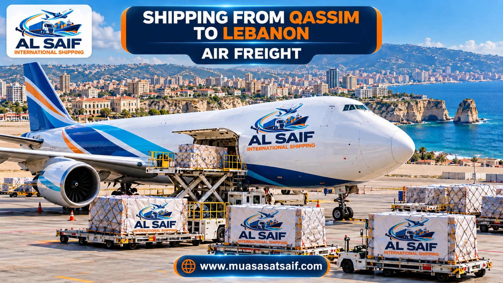 Air freight from Qassim to Rafic Hariri International Airport in Beirut — Al Saif