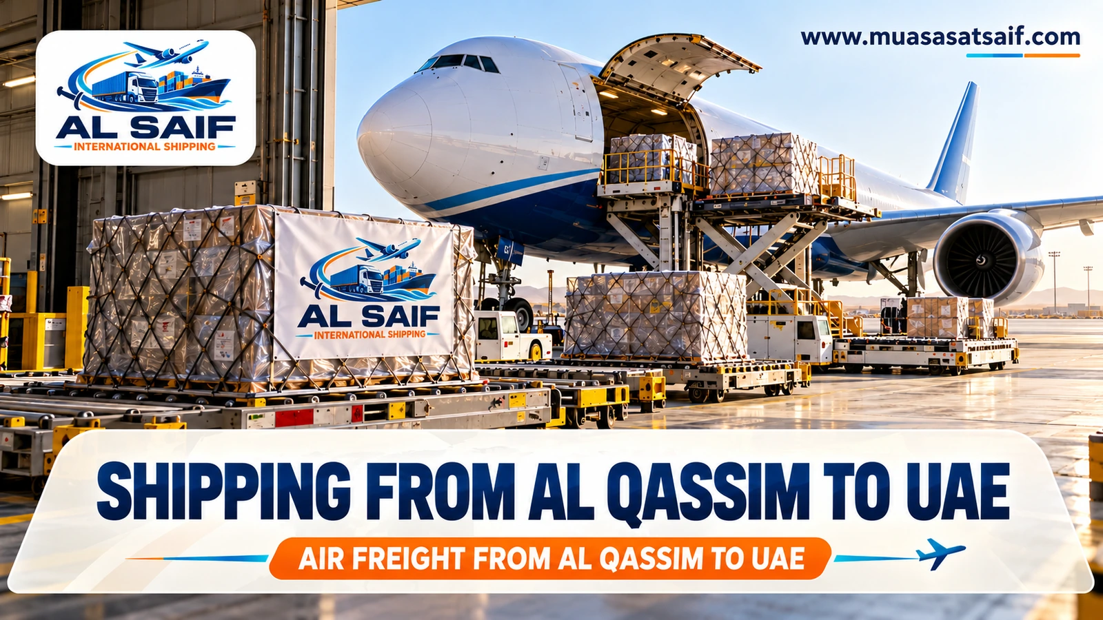 Air freight from Qassim to the UAE — Al Saif