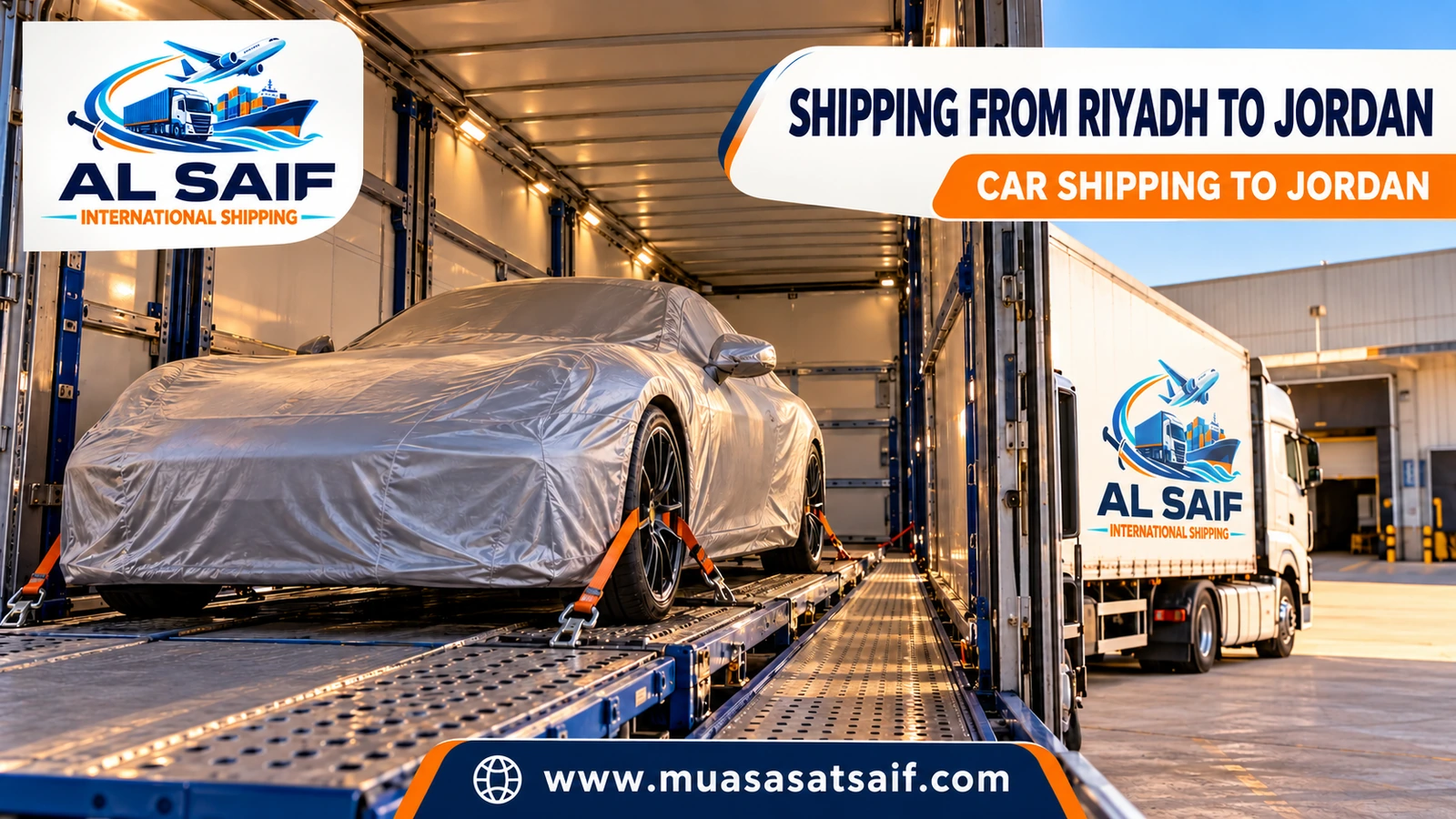 Car shipping from Riyadh to Jordan — Al Saif