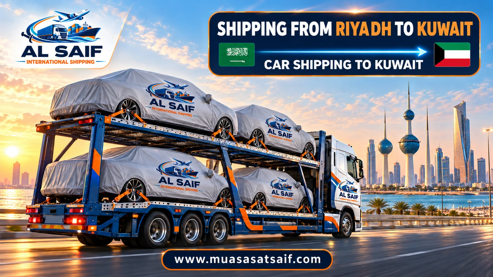 Car shipping from Riyadh to Kuwait — Al Saif