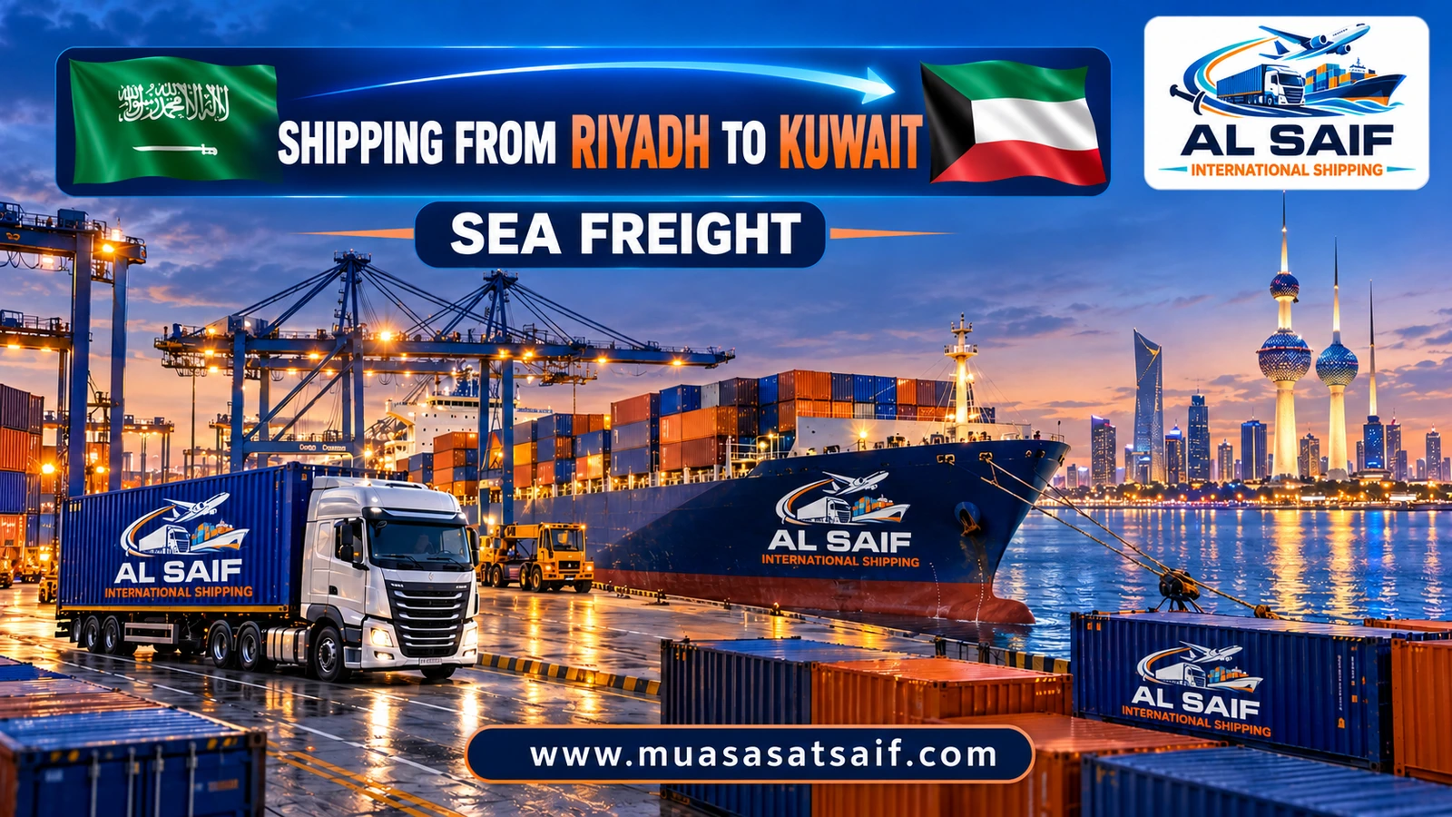 Riyadh traders’ containers shipped from Dammam port to Shuwaikh port — Al Saif