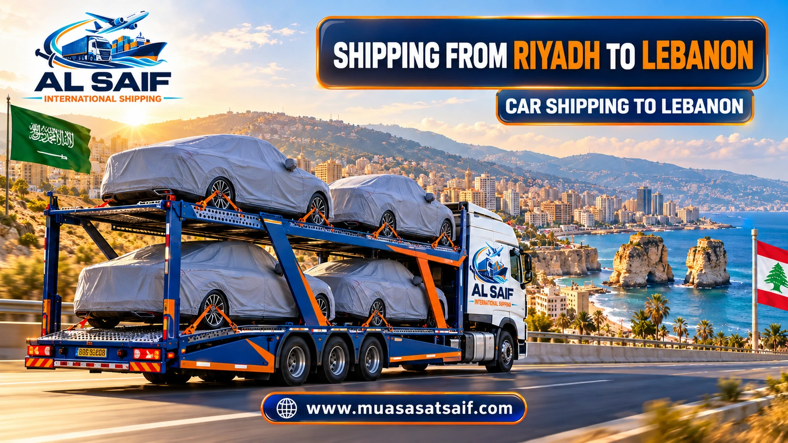 Car shipping from Riyadh to Lebanon — Al Saif
