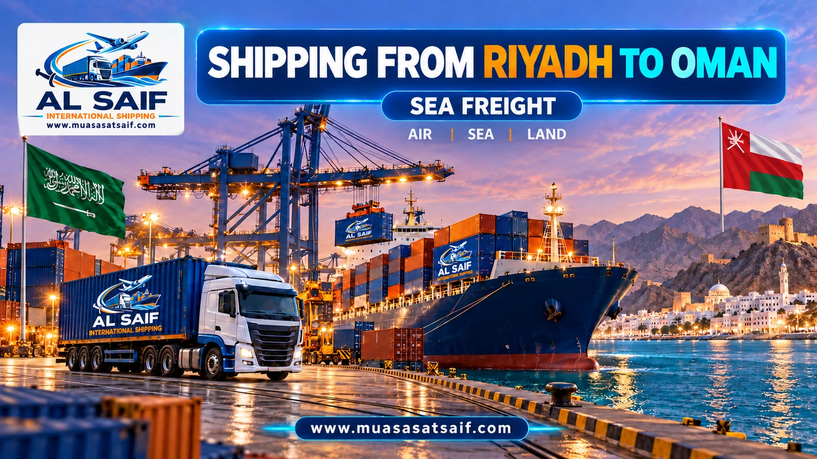 Riyadh traders’ containers shipped from Dammam port to Sohar — Al Saif