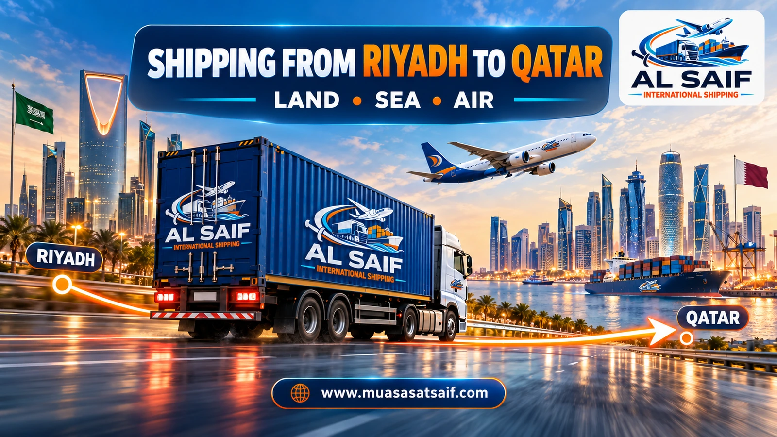 Furniture Moving Company from Riyadh to Qatar | Home Relocation with Assembly & Car Shipping