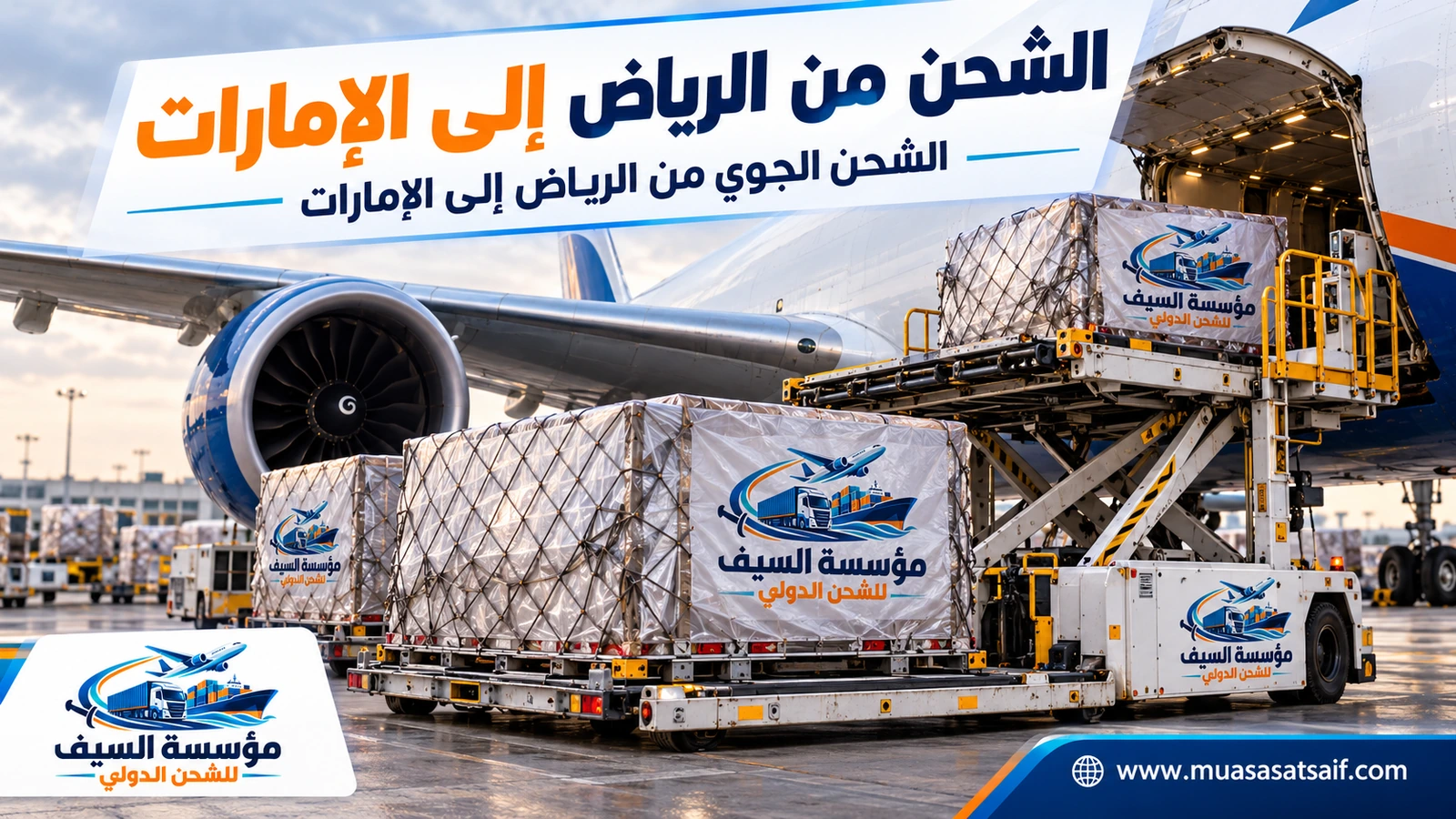 الشحن الجوي من الرياض إلى الإمارات — مؤسسة السيف