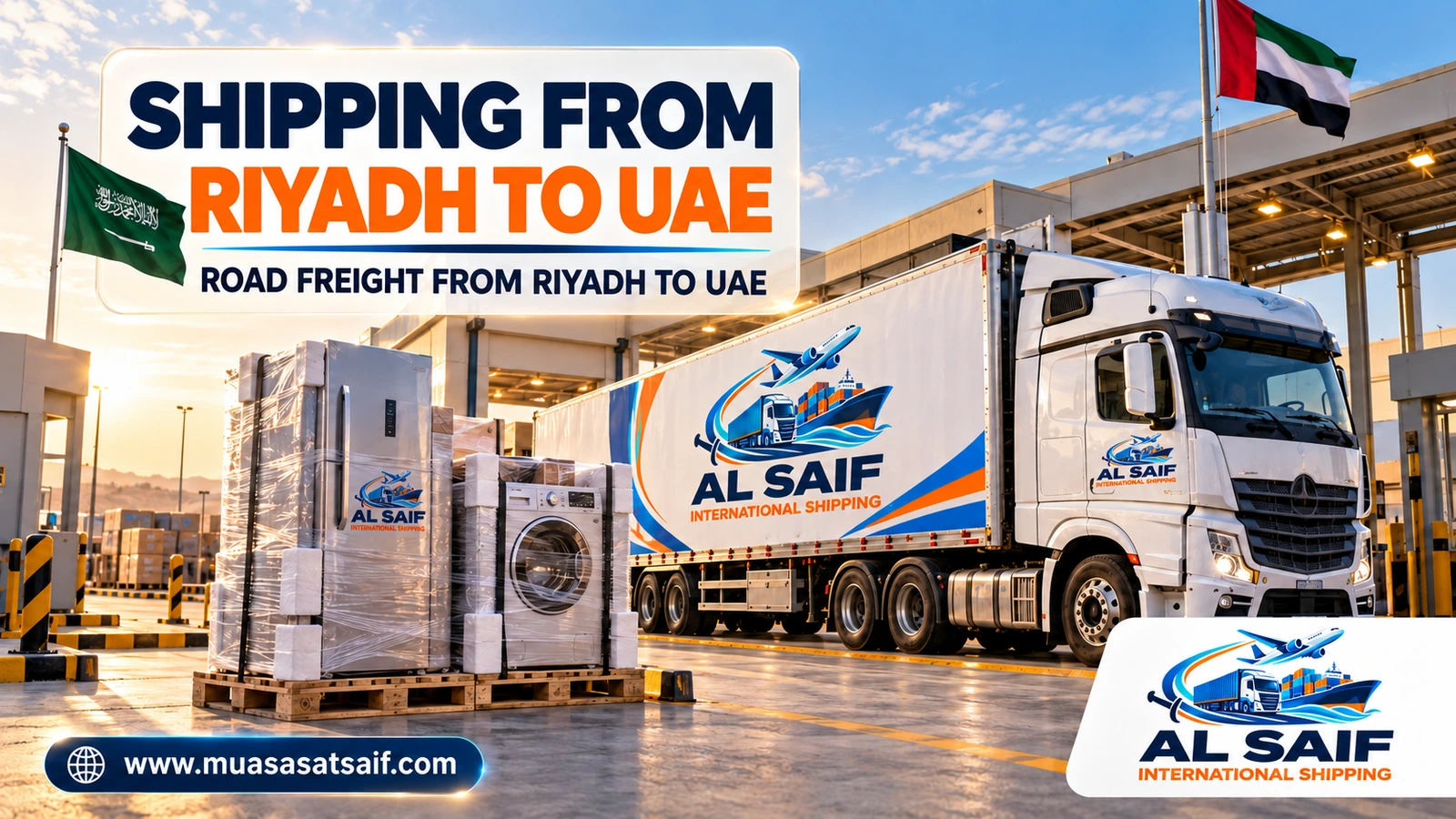 Road freight from Riyadh to the UAE via Al Batha — Al Saif