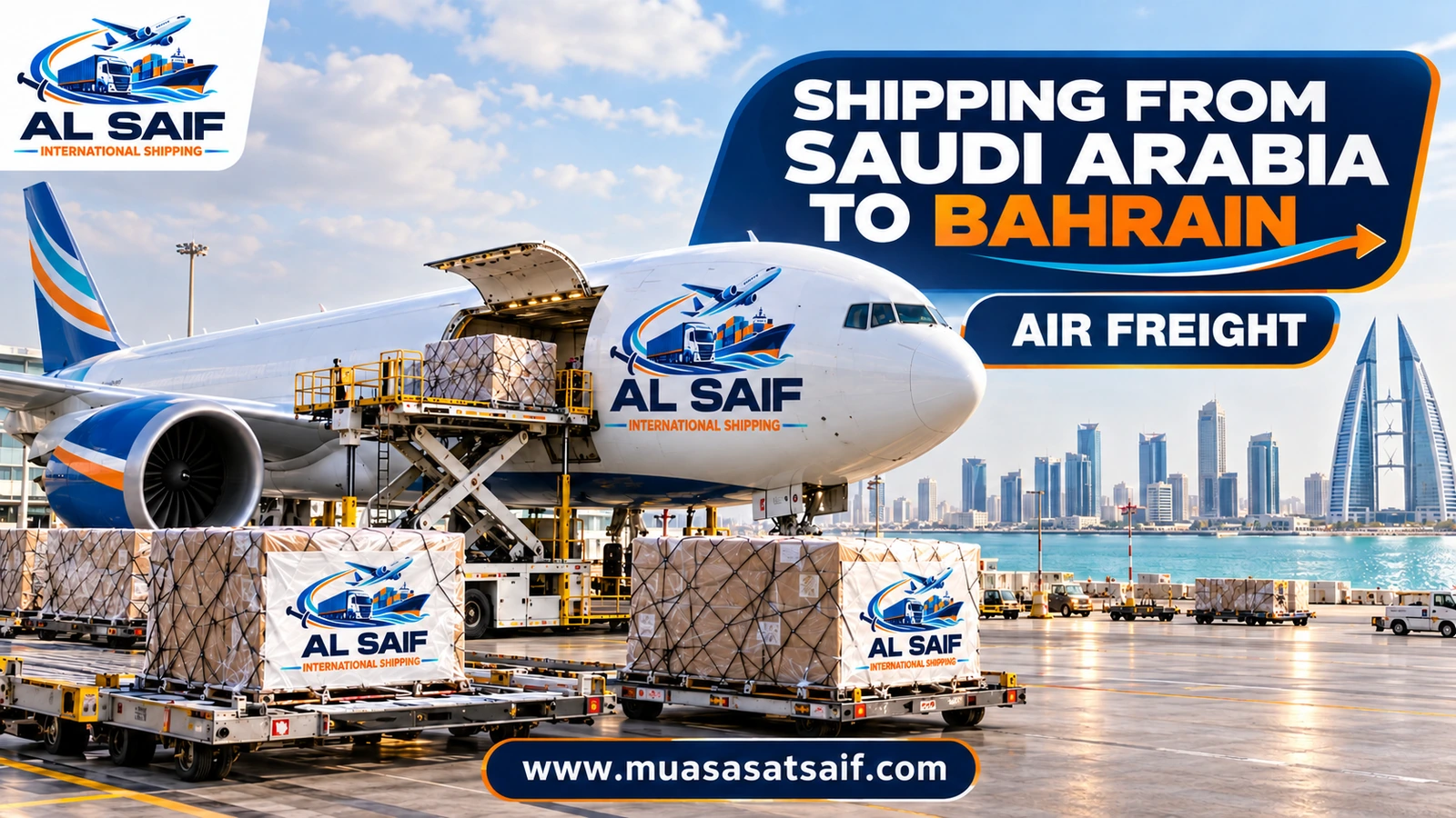 Air freight from Saudi Arabia to Bahrain International Airport — Al Saif