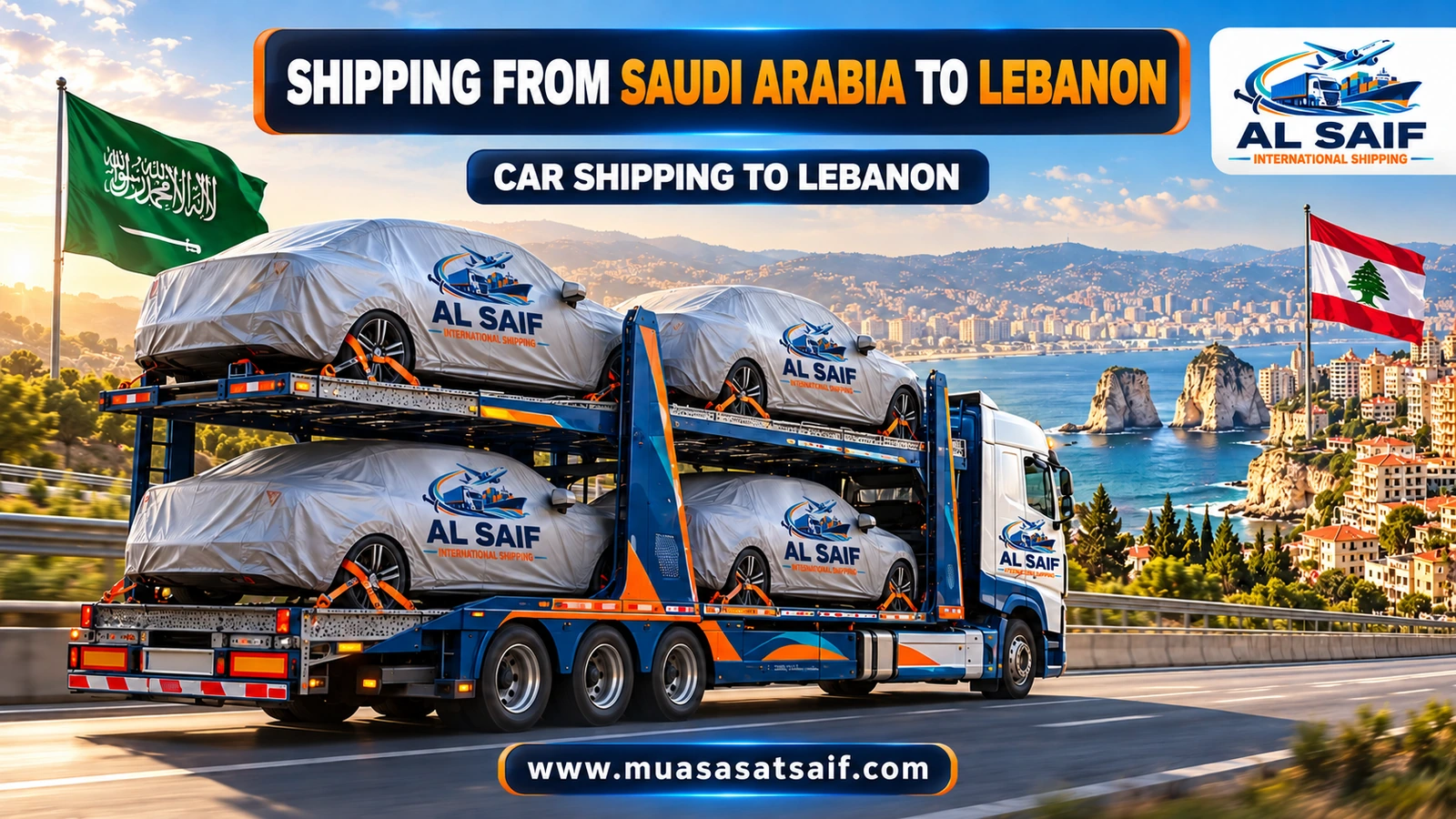 Car shipping from Saudi Arabia to Lebanon — Al Saif
