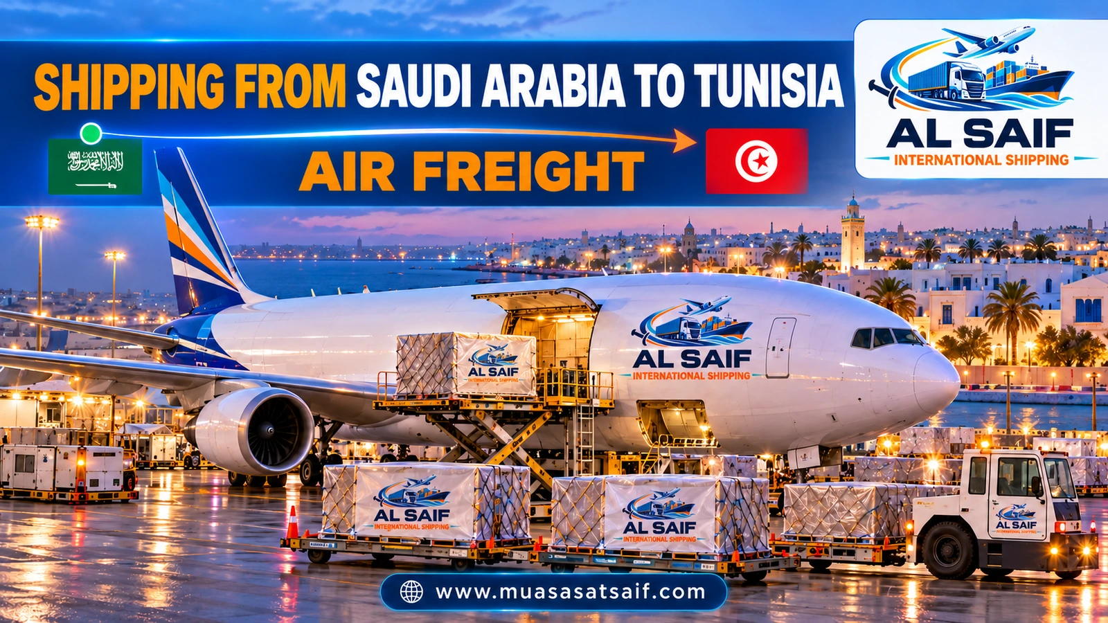 Air freight from the Kingdom’s airports to Tunis–Carthage International Airport — Al Saif