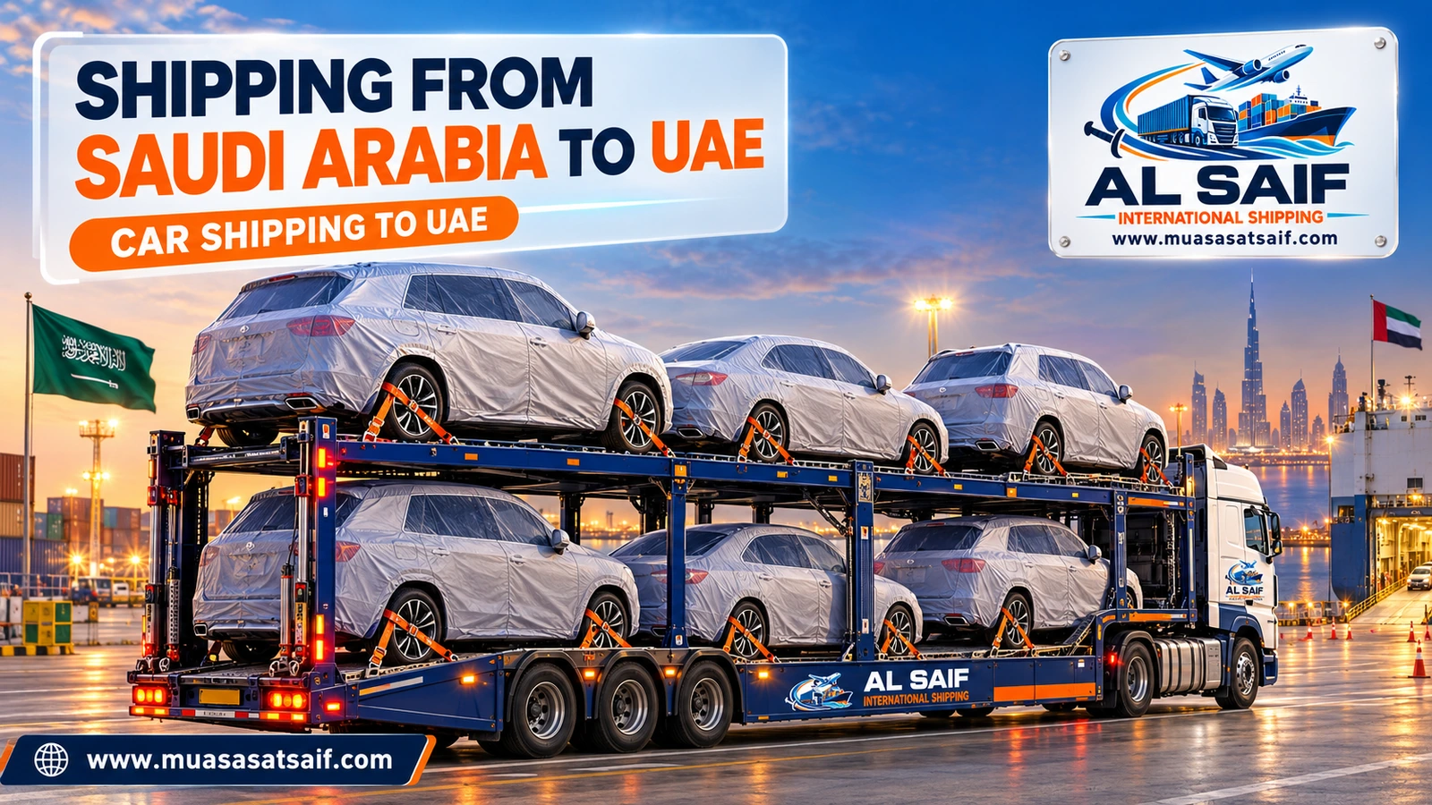 Car shipping from Saudi Arabia to the UAE — Al Saif