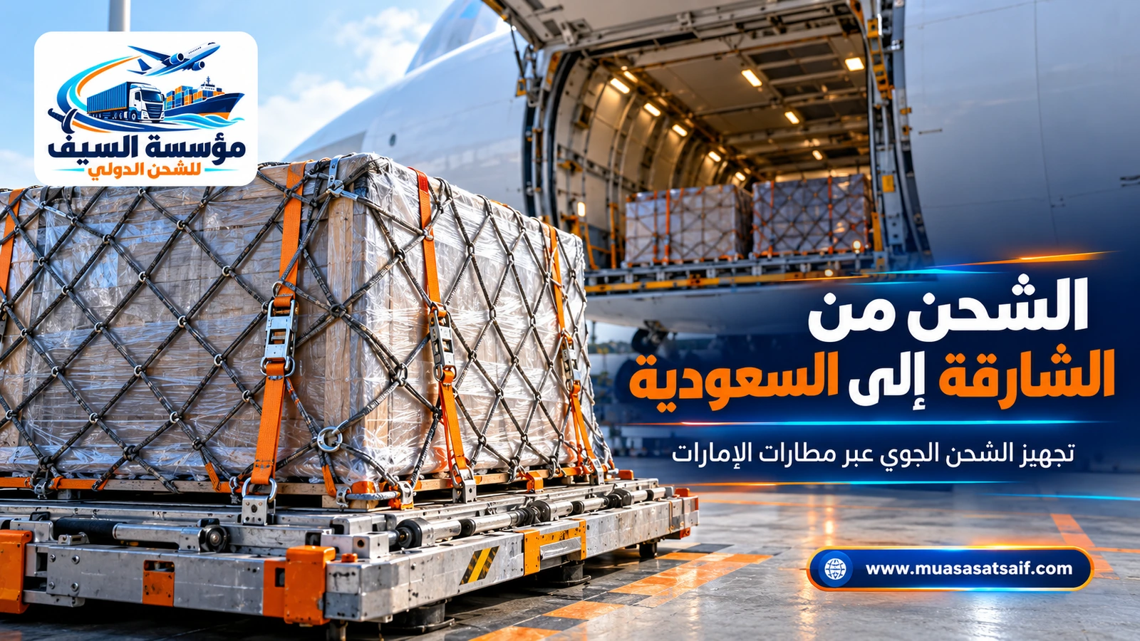 الشحن الجوي من الشارقة إلى السعودية — مؤسسة السيف