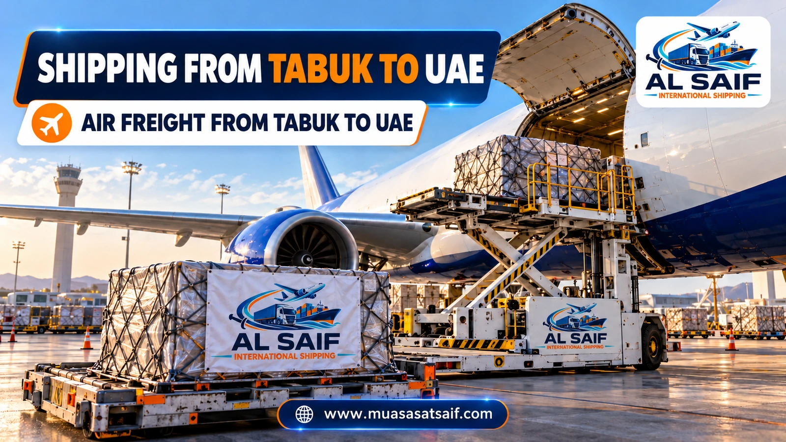 Air freight from Tabuk to the UAE — Al Saif