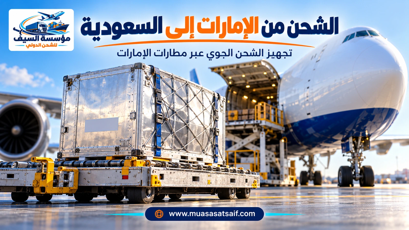 الشحن الجوي من الإمارات إلى مطارات السعودية — مؤسسة السيف