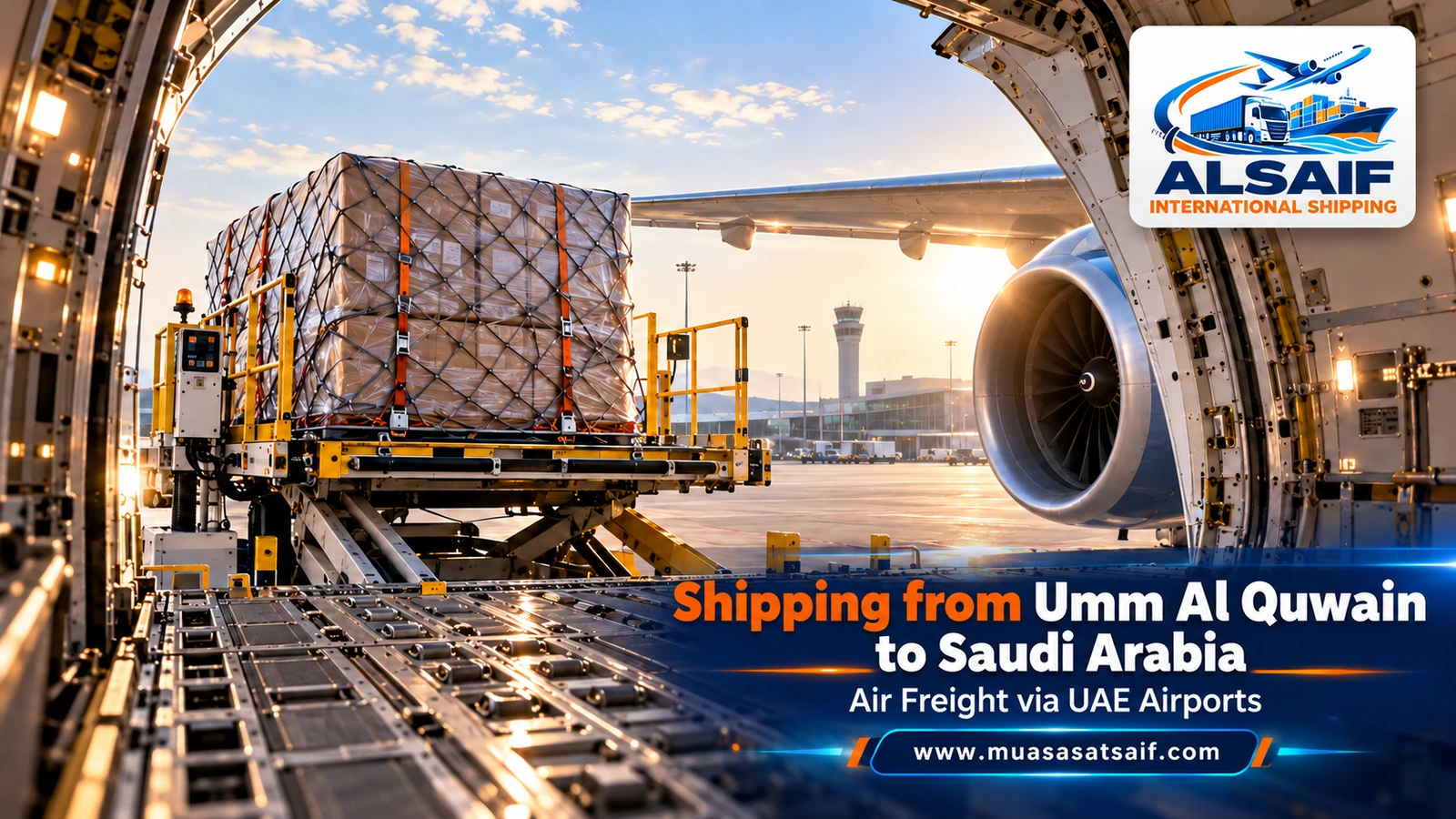 Air freight from Umm Al Quwain to Saudi Arabia — Al Saif