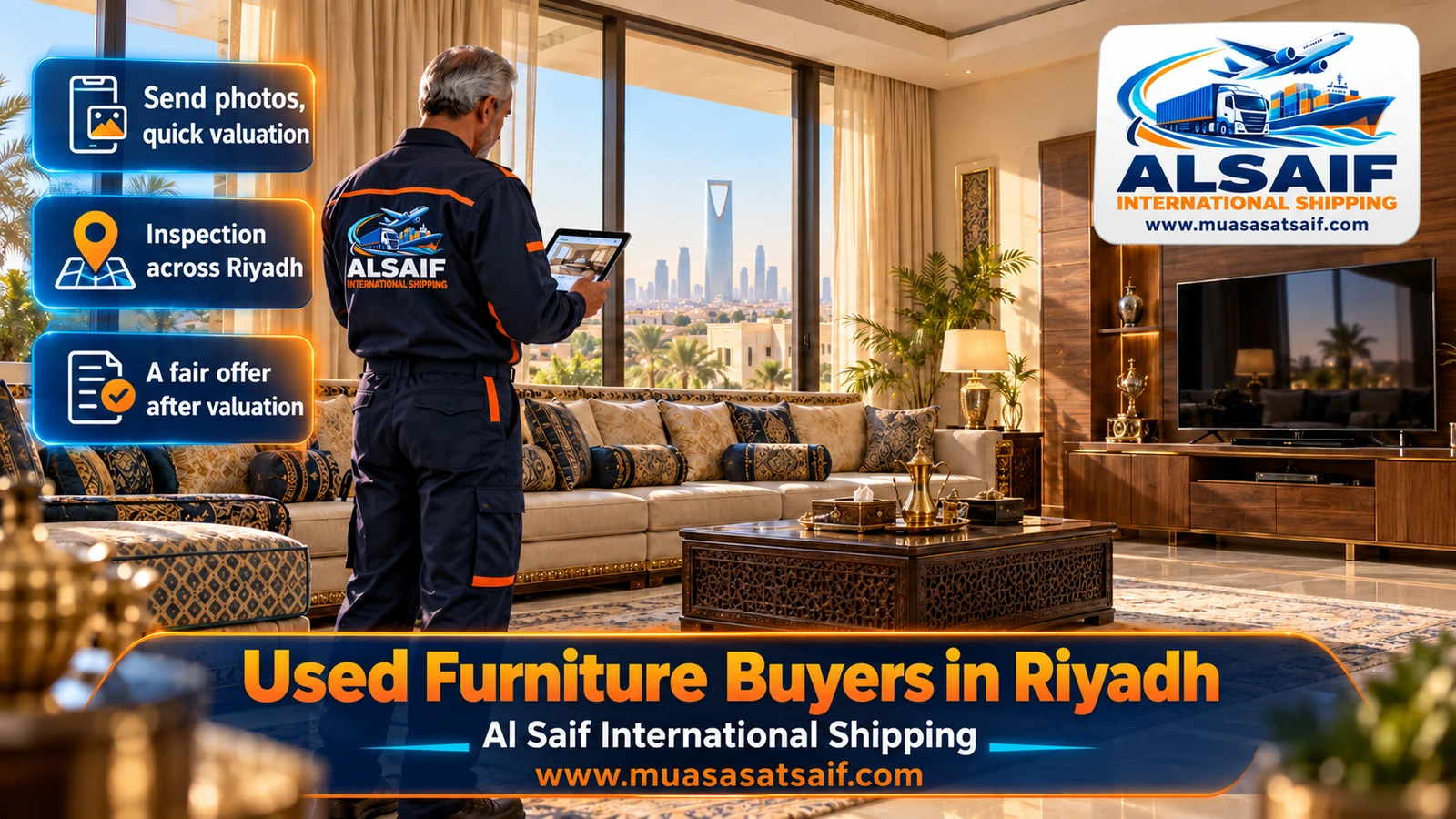 Used Furniture Buyers in Riyadh | Majlis, AC Units & Kitchens, Cleared From Your Home